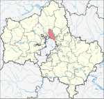 Location of Mytishchi Region (Moscow Oblast)